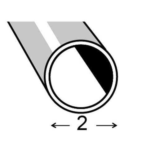 Brass Tube 2mm x 0.3mm x 1m